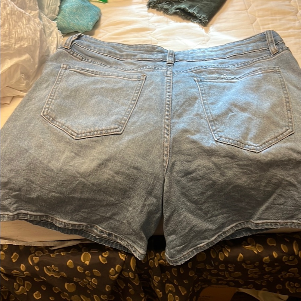 Royalty For Me Blue Jean Shorts Classic Design - Picture 4 of 5